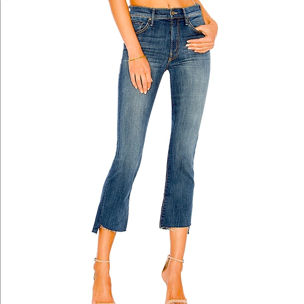 MOTHER Insider Crop Step Fray